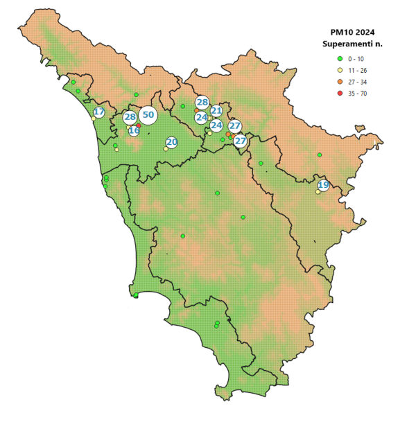 arpat superamenti pm10 mappa image