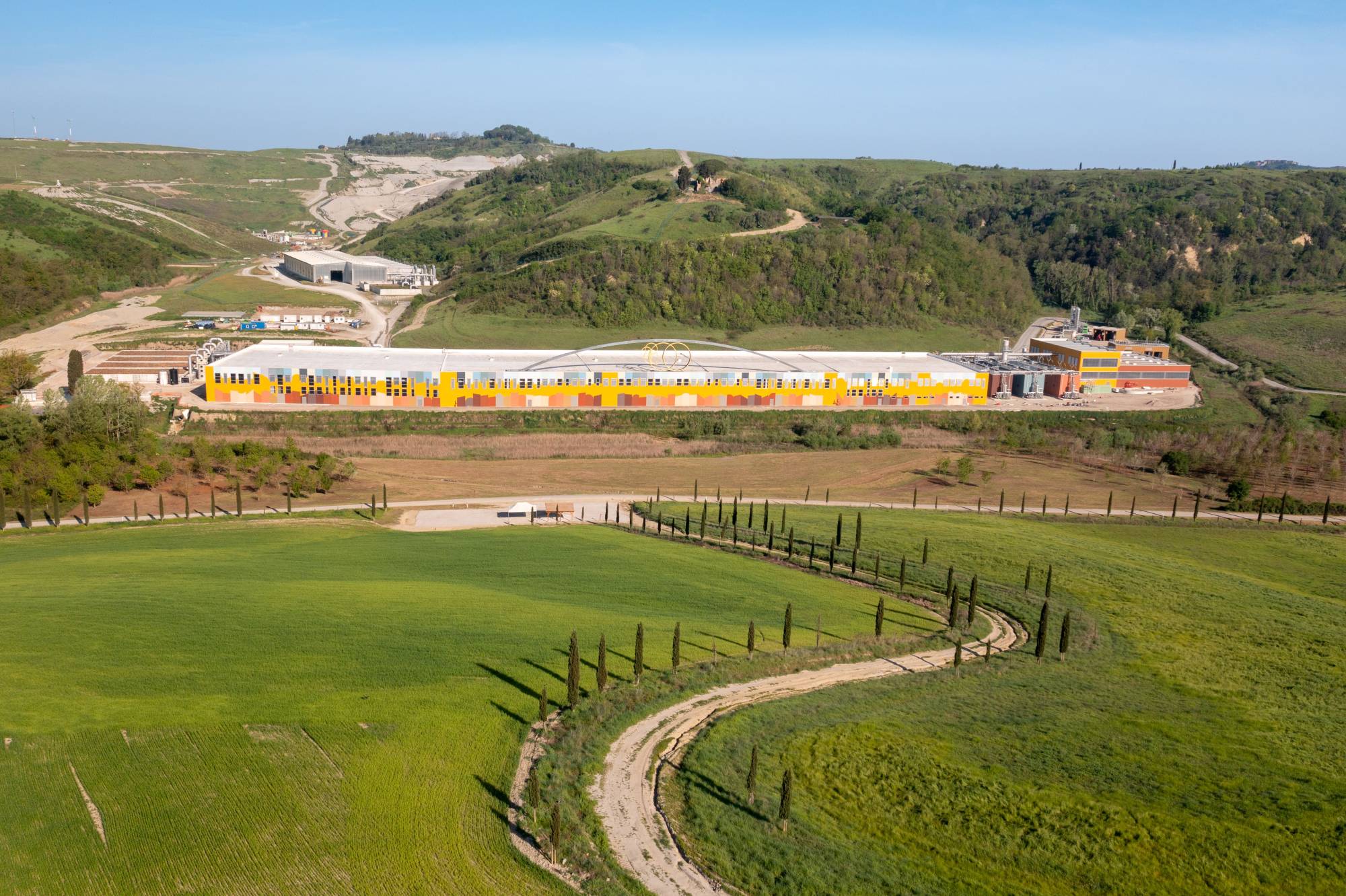 albe biodigestore Germoglio a Legoli vista dallalto