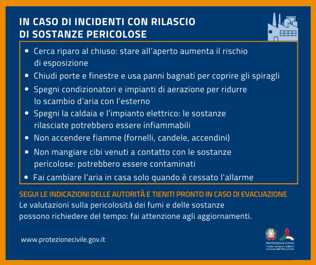 incidente sostanze pericolose protezione civile calenzano