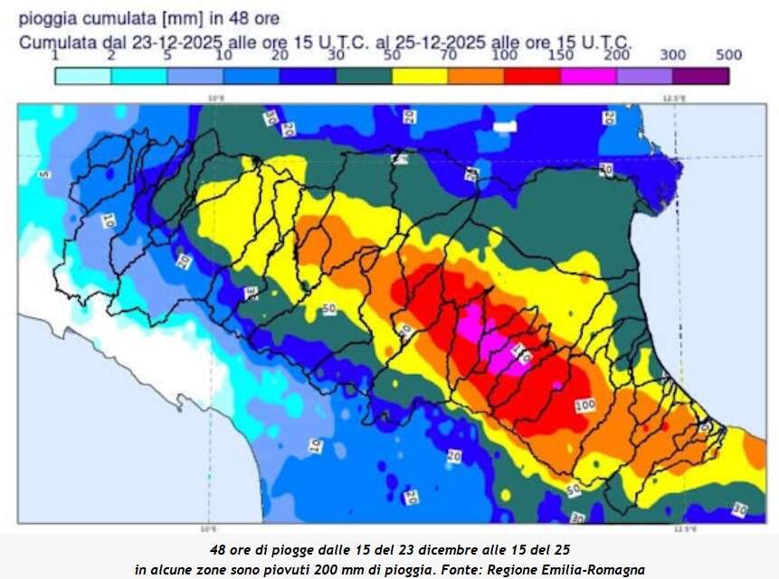 pioggia alluvione romagna natale