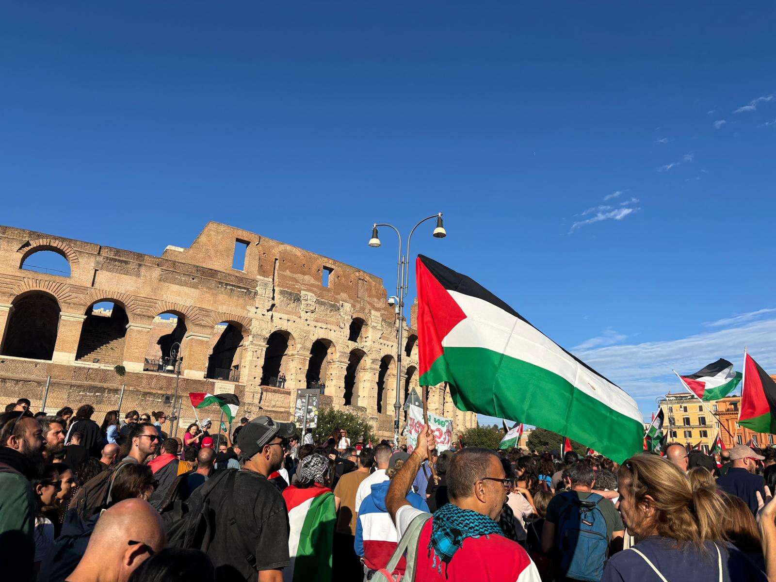 roma manifestazione palestina