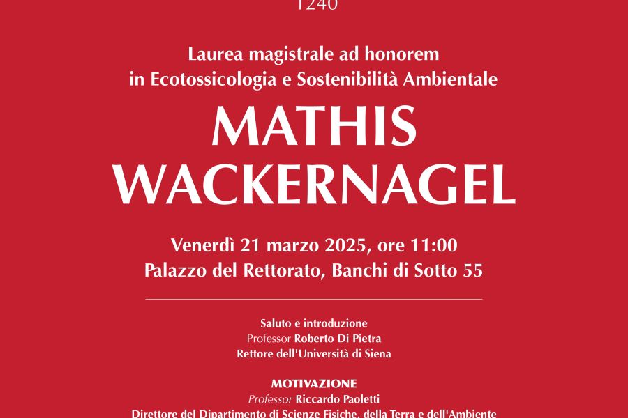 Dall’Università di Siena laurea ad honorem all’ideatore dell’impronta ecologica, domani in Rettorato