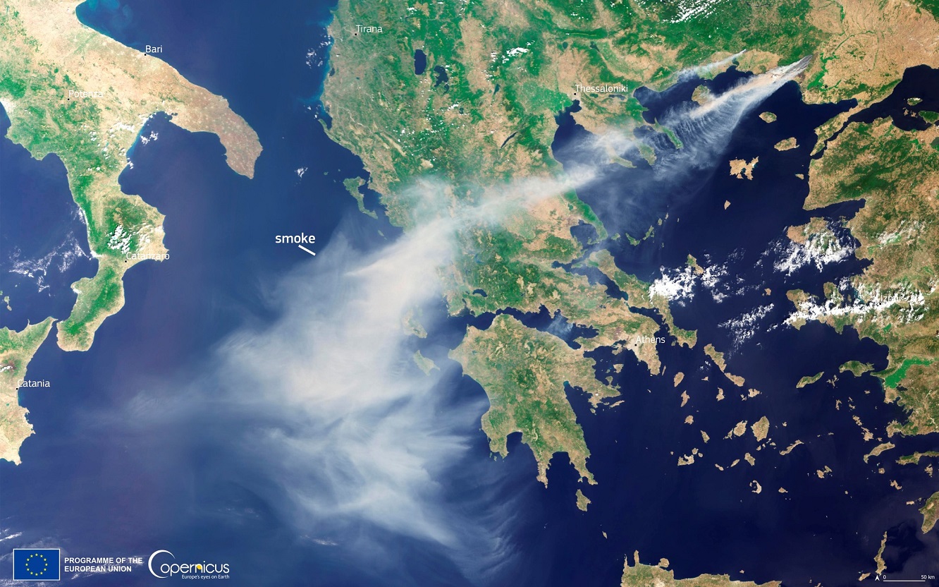 Copernicus: um registo de incêndios florestais no hemisfério norte